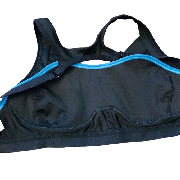 Fabletics Black Mesh Sports Bra SMALL - Picture 4 of 7